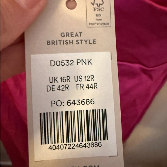 Boden sleeveless fit & flare pink size 10 & 12 new with tags D0532. - Picture 8 of 9